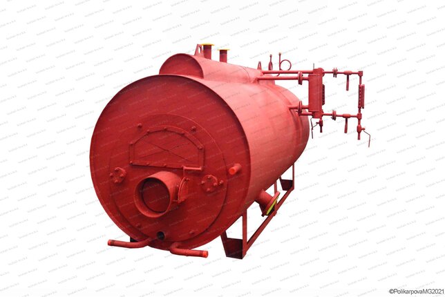 Мазутный паровой жаротрубный котел 0.3 тонны пара в час 170 С